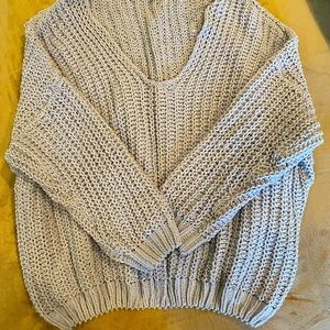 Super soft slouchy sweater top